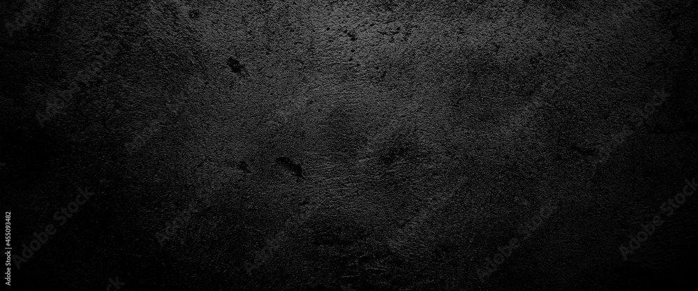 Scary on damaged grungy crack and broken concrete bricks wall and floor, black and white photo concept of horror and Halloween  - obrazy, fototapety, plakaty 