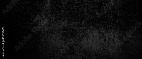 Scary on damaged grungy crack and broken concrete bricks wall and floor, black and white photo concept of horror and Halloween 