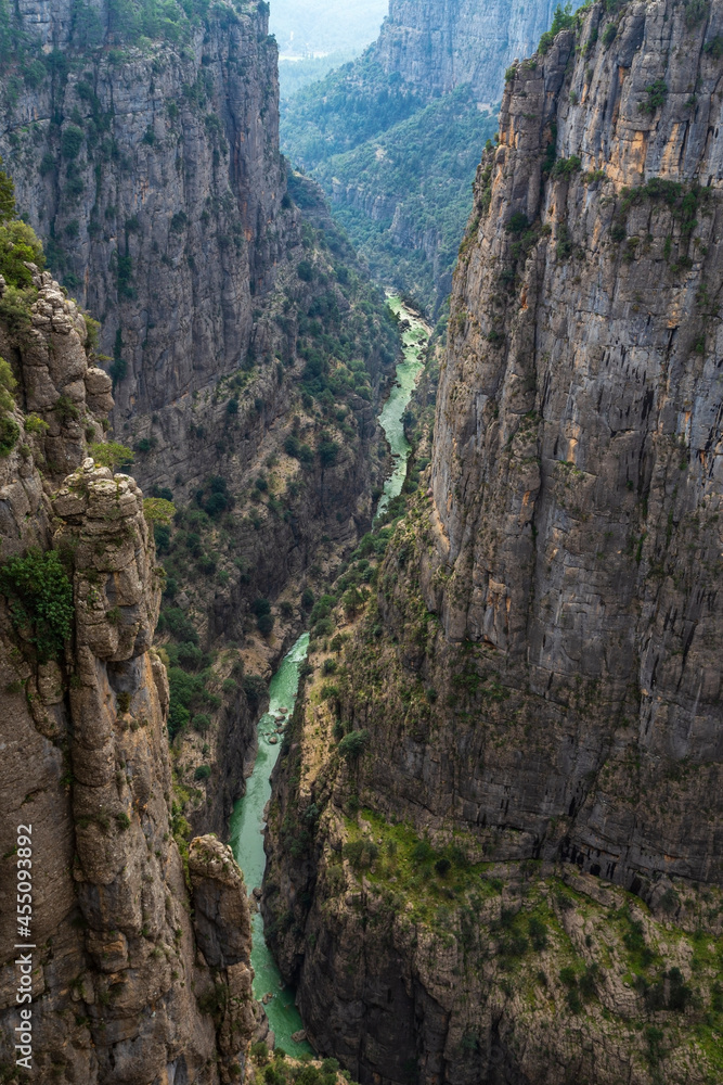 Antalya Tazı Canyon and the Köprü Stream that beautifies the canyon Antalya Tazı Canyon and the Köprü Stream that beautifies the canyon