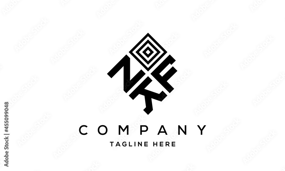 NFK square three latter logo vector NFK square three latter logo vector