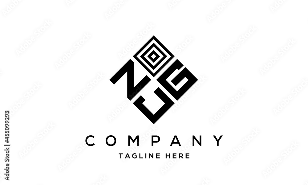 NGJ square three latter logo vector NGJ square three latter logo vector