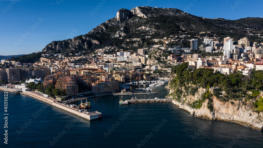 Obraz na płótnie Port of Fontvieille (Monaco) w salonie