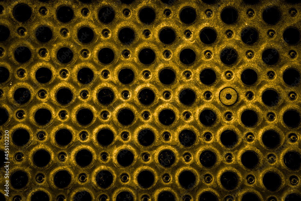 grille métallique jaune grille métallique jaune