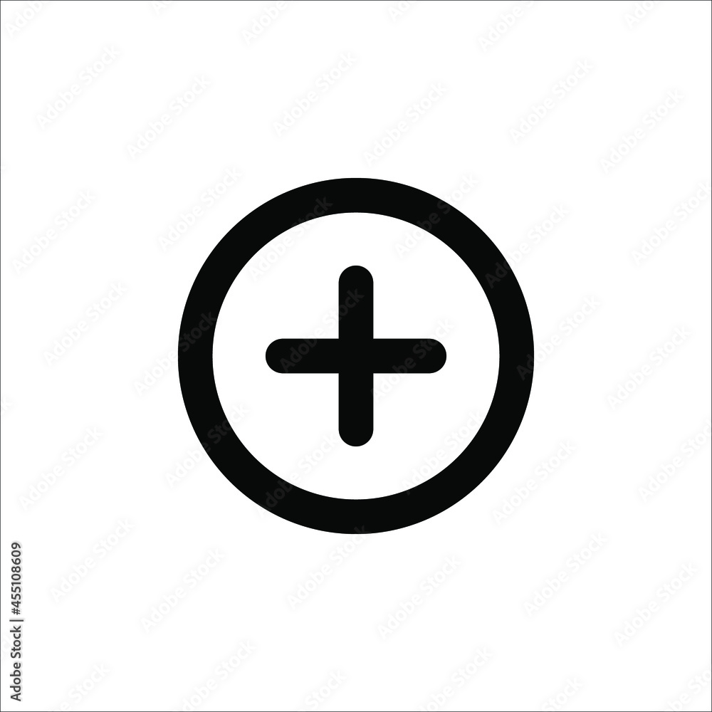 flat design plus sign button icon vector illustration on white background eps 10 flat design plus sign button icon vector illustration on white background eps 10
