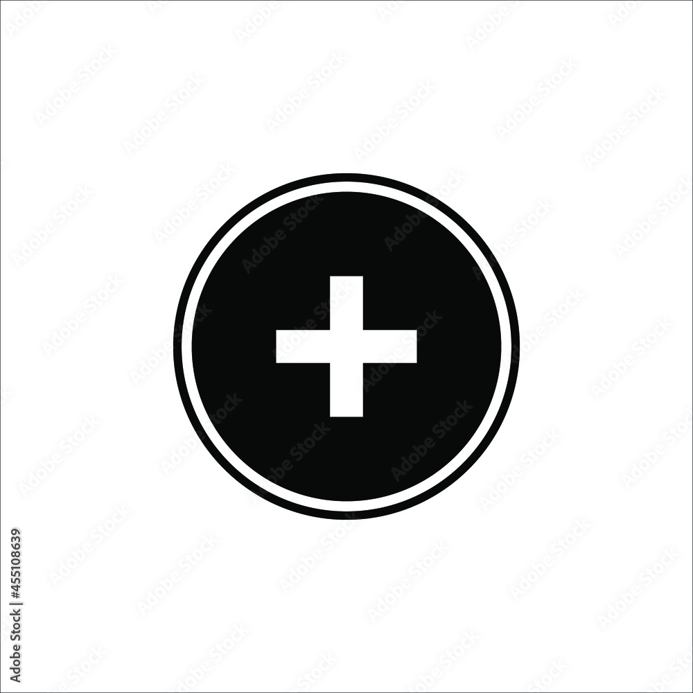flat design plus sign button icon vector illustration on white background eps 10 flat design plus sign button icon vector illustration on white background eps 10