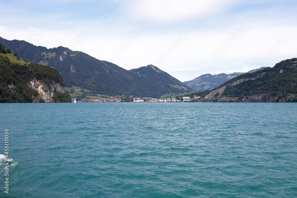 Beautiful Lake Lucerne seen in Switzerland