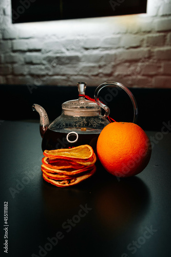 teapot with tea