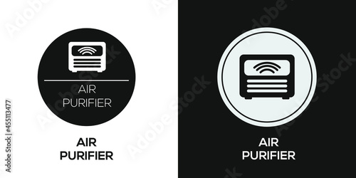 Creative (Air purifier) Icon ,Vector sign.