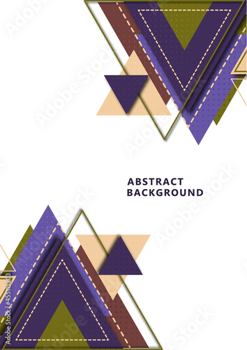 Geometric design from triangles and lines  creative concept  modern abstract background. Template for business brochure  flyer  leaflet  cover. Vector