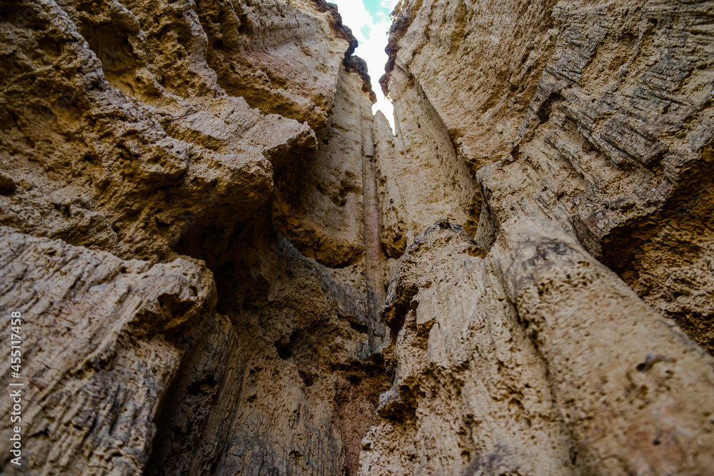 brown sand pillars at Ismila Archaelogy site