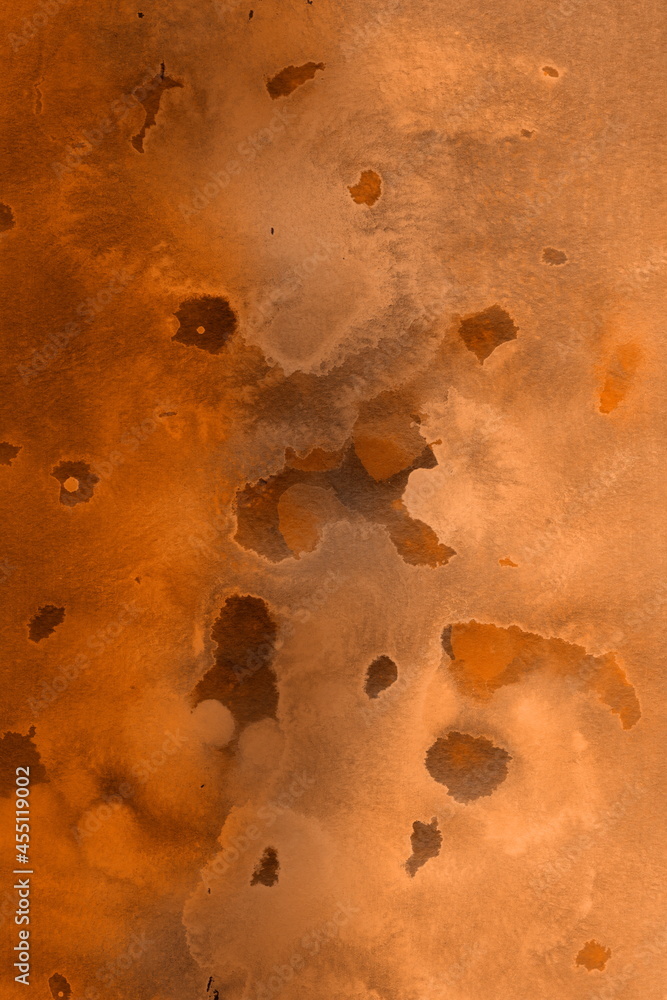 Obraz premium watercolor orange texture background