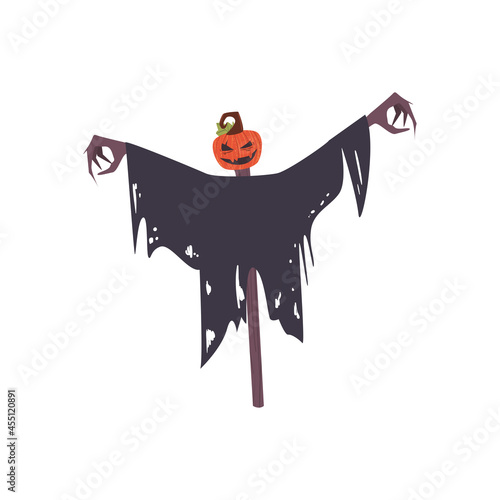 halloween pumpkin scarecrow