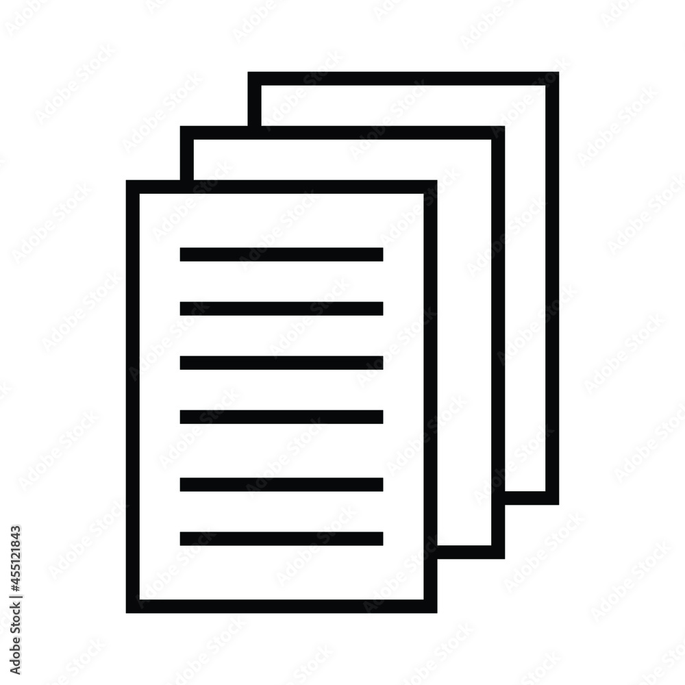 Document or File Icon Vector Line Design for Business, Logo, and Symbol. EPS 8 Editable Stroke Document or File Icon Vector Line Design for Business, Logo, and Symbol. EPS 8 Editable Stroke