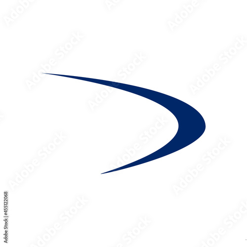 Swoosh company logo business vector template illustration.