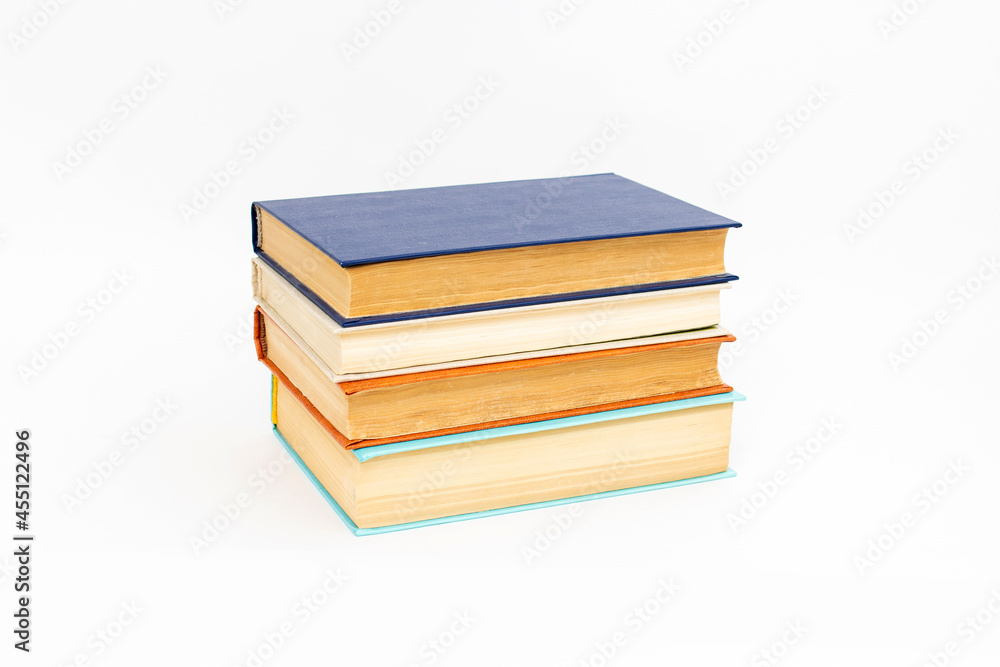 stack of books isolated on white background, stack of books stack of books isolated on white background, stack of books