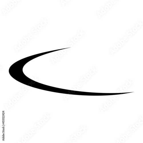 Swoosh company logo business vector template illustration.