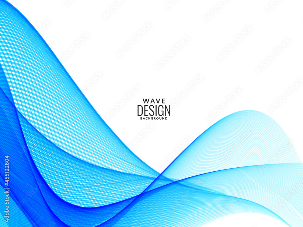 Modern blue flowing stylish wave background illustration pattern Modern blue flowing stylish wave background illustration pattern