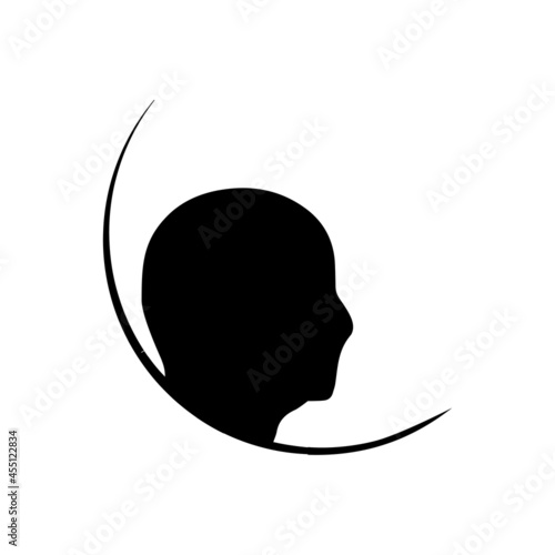 Non profit logo, people, healthy vector illustration.