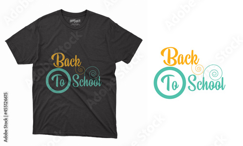 Back to school t-shirt template layout