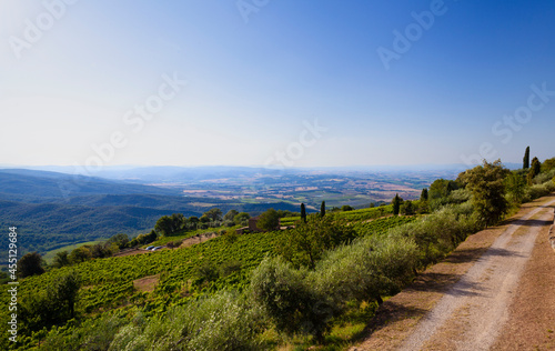 Typical landscape of Tuscany, in Italy
