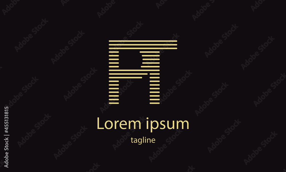 Premium vector alphabet letter simple minimalist logo design template Premium vector alphabet letter simple minimalist logo design template