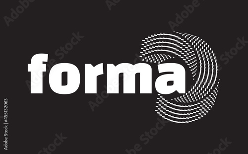 Geometric Vector Shape. Figure isolated on background.