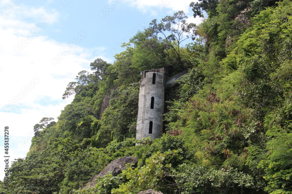 Small castle-like in Sinandigan beach, diving spot in Puerto Galera, Oriental Mindoro