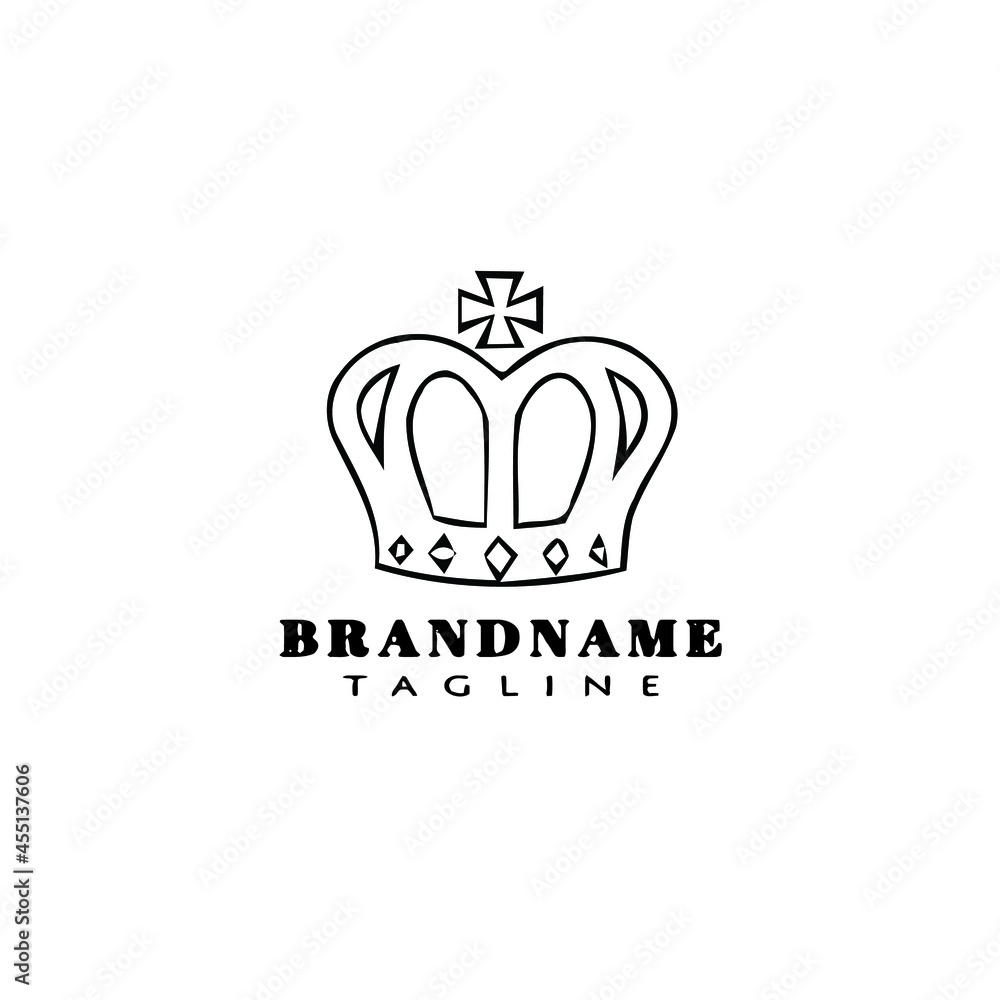 crown logo cartoon icon design template black cute vector illustration crown logo cartoon icon design template black cute vector illustration