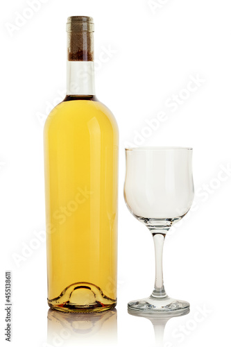 A bottle of white wine