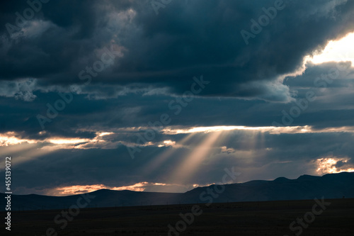 The vicinity of the district center of Kosh-Agach in the south of the Chuysky tract in Altai