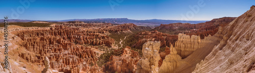 Panoramic view of Bryce Canyon Nation Park on a sunny day