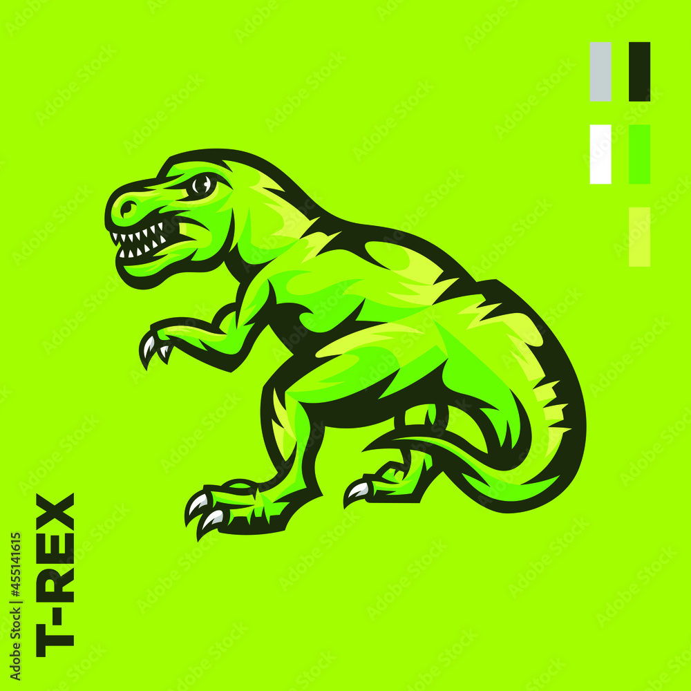 Fototapeta premium T-Rex Dinosaur Illustration