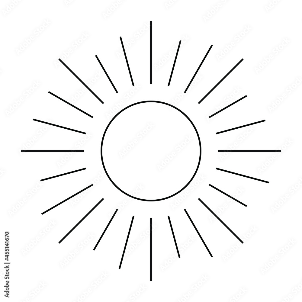 Retro Sun Ray, Sun Burst Emblem, Sunshine Sunburst Logo, Isolated Vector Illustration Retro Sun Ray, Sun Burst Emblem, Sunshine Sunburst Logo, Isolated Vector Illustration