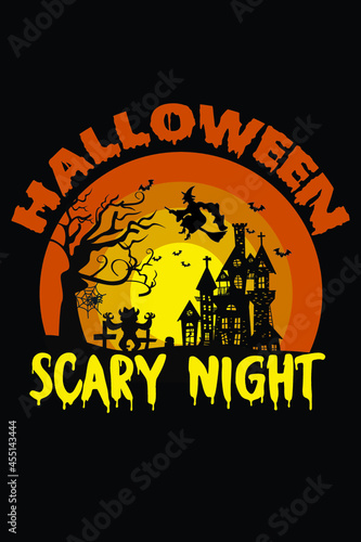 Halloween t shirt typography vector tshirt design