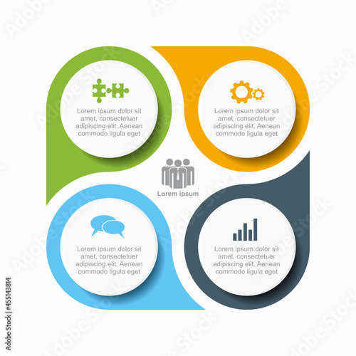 Infographic design template with place for your data. Vector illustration.