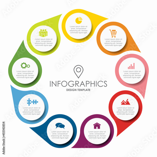 Infographic design template with place for your data. Vector illustration.