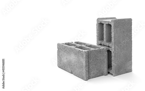 фотографія Gray cement cinder block