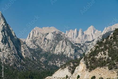 peaks in the mountains