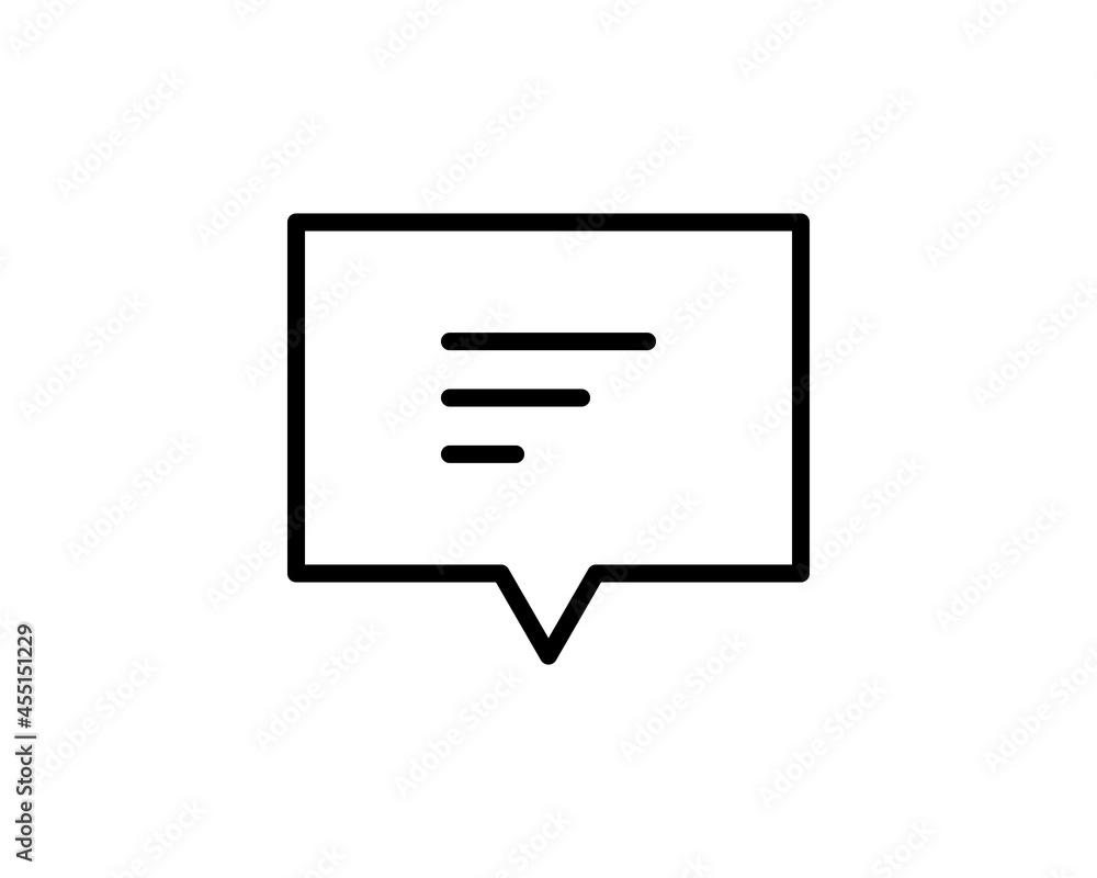 Speech bubble icon. Isolated communication and speech bubble icon line style. Premium quality vector symbol drawing concept for your logo web mobile app UI design. Speech bubble icon. Isolated communication and speech bubble icon line style. Premium quality vector symbol drawing concept for your logo web mobile app UI design.