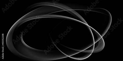 Abstract Black And White Wave Design 