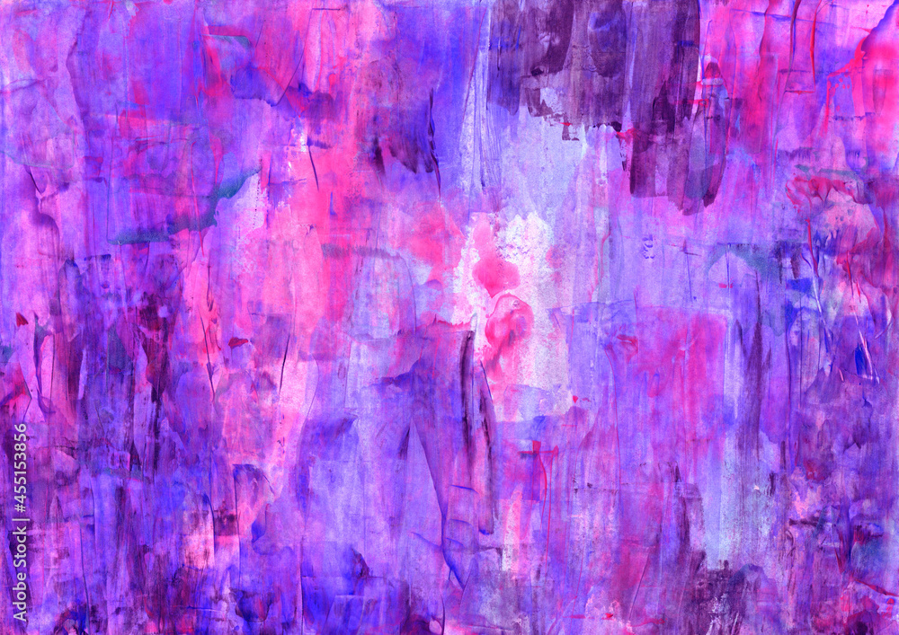 Colorful texture, creative abstract acrylic painting on canvas. Modern art with hand drawn pink purple brush strokes expression background Colorful texture, creative abstract acrylic painting on canvas. Modern art with hand drawn pink purple brush strokes expression background