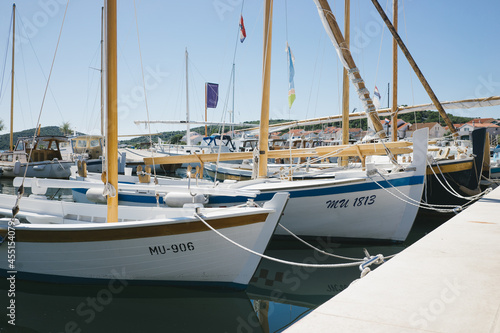 Traditional Wooden Boats in the Marina