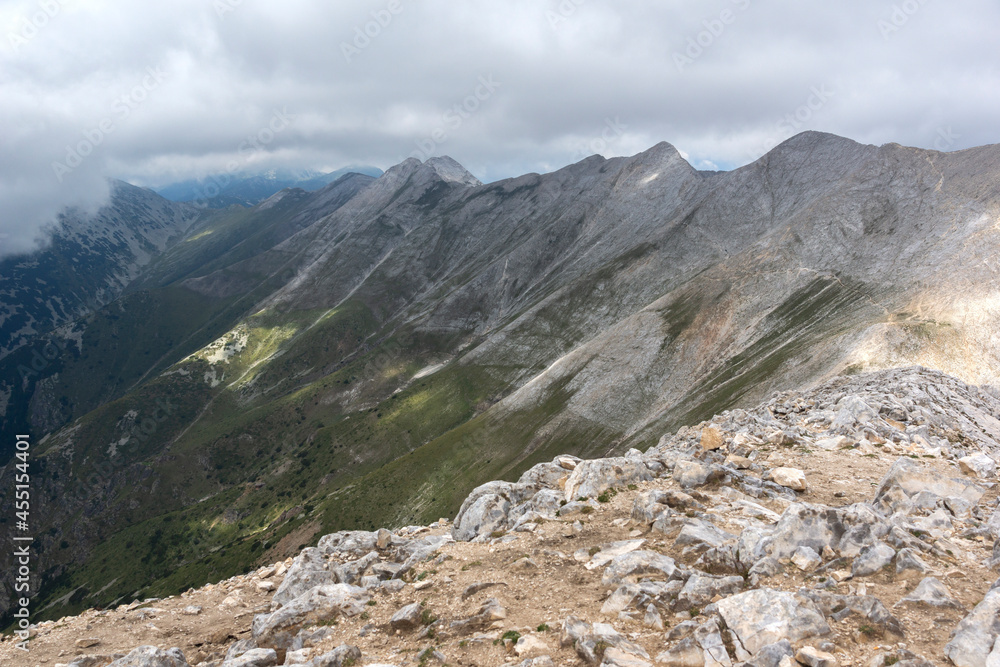 Landscape from Vihren Peak, Pirin Mountain, Bulgaria Landscape from Vihren Peak, Pirin Mountain, Bulgaria