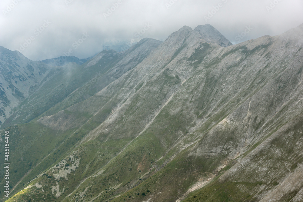 Landscape from Vihren Peak, Pirin Mountain, Bulgaria