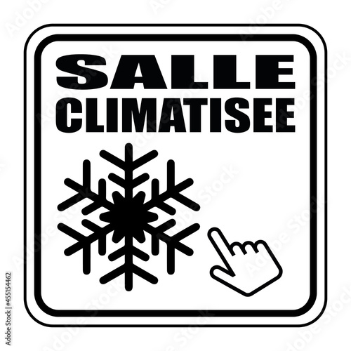 Logo salle climatisée.