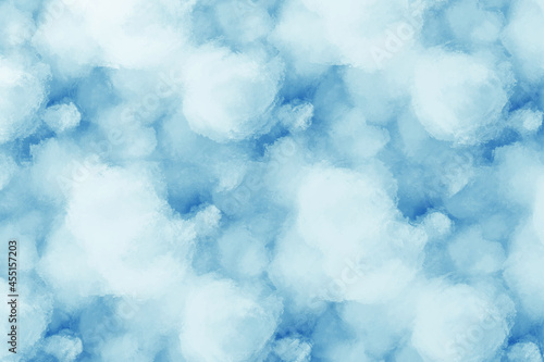 Blue and white cloudy background frosty wallpaper