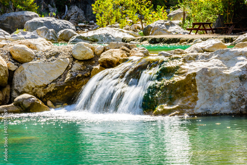 Waterfall in a Goynuk canyon. Antalya province  Turkey