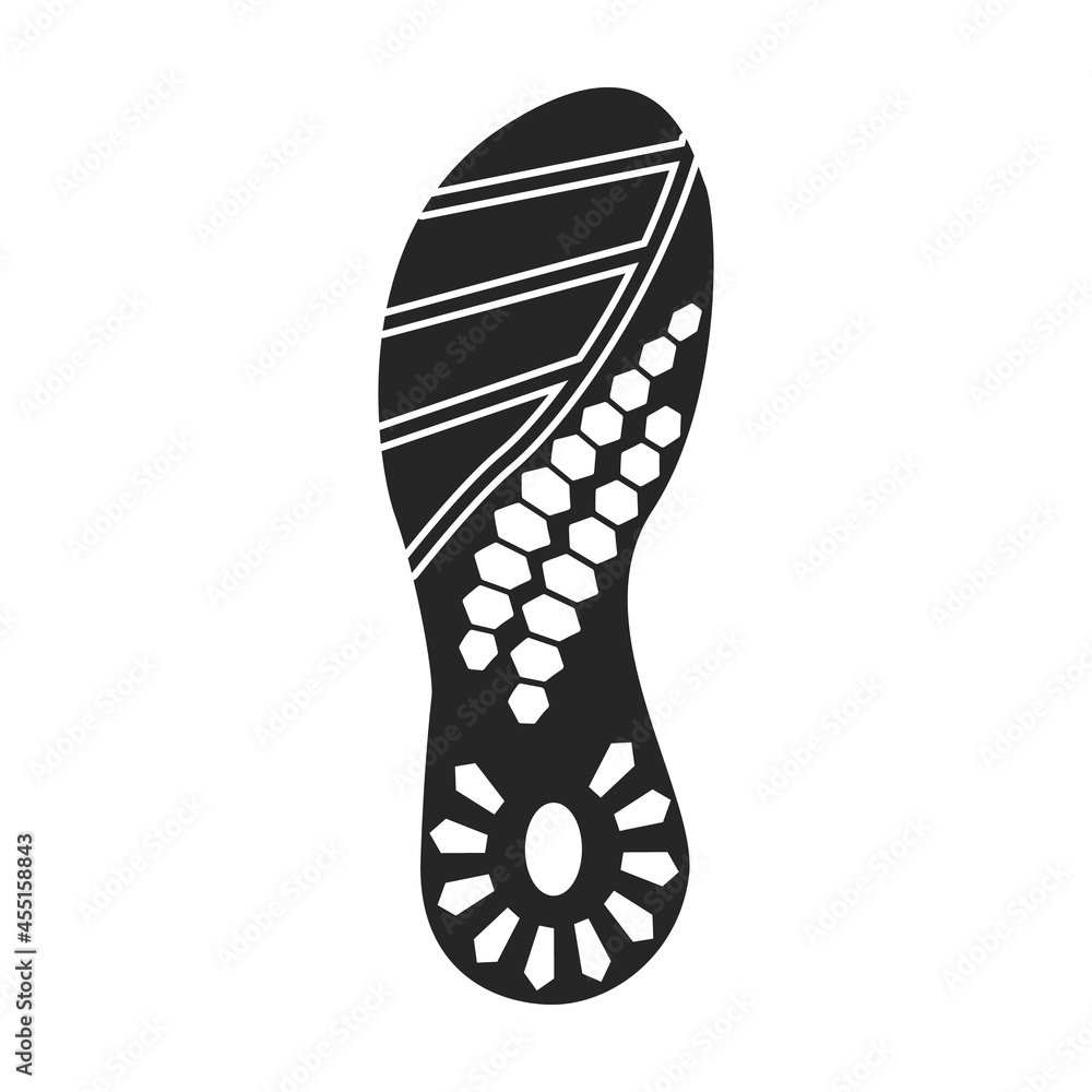 Footprint vector icon.Black vector icon isolated on white background footprint. Footprint vector icon.Black vector icon isolated on white background footprint.