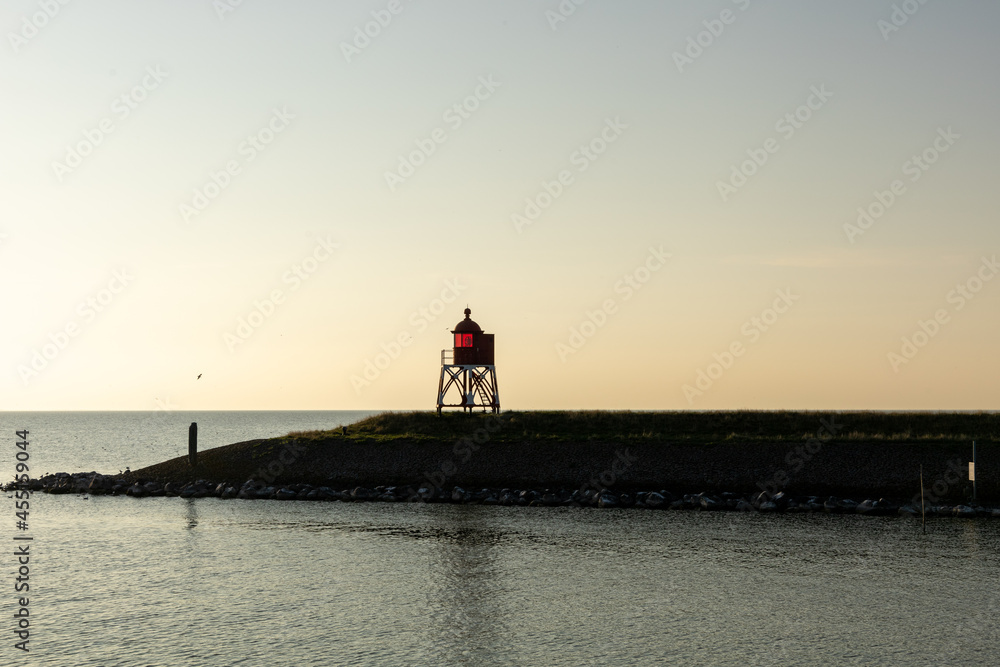 Fototapeta premium Ijsselmeer zonondergang