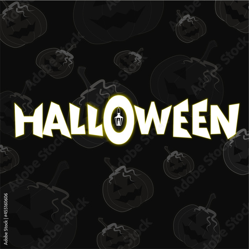 halloween background with pumpkins